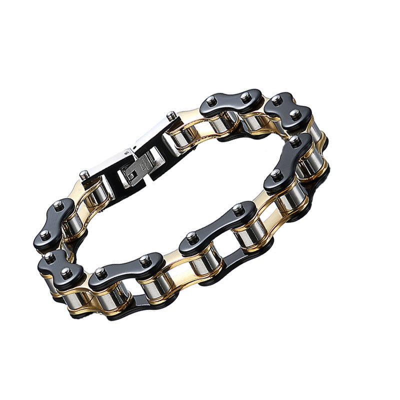 Men's Stainless Steel Bicycle Chain Fashion Unique Design Bracelet