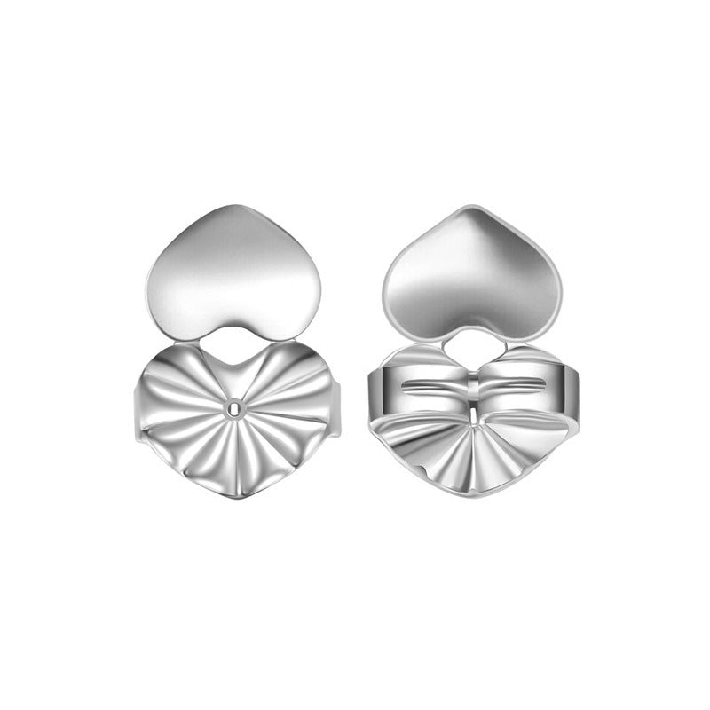 Aid Buckle Lifter Heart-shaped Pure Copper Earrings