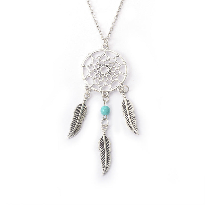 Ornament Tassel Feather Pu Bohemian Style Necklaces