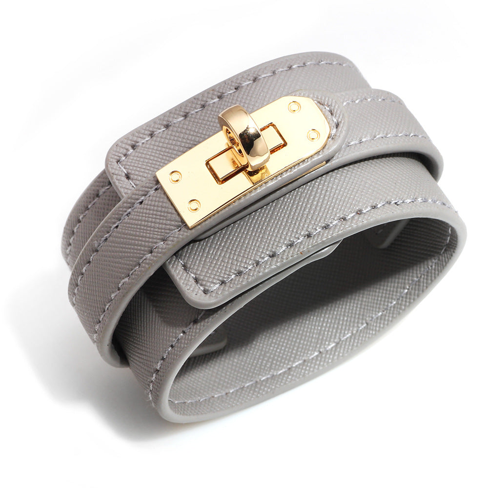 Women's Ornament Fashion Wide Leather Accessories Bracelets