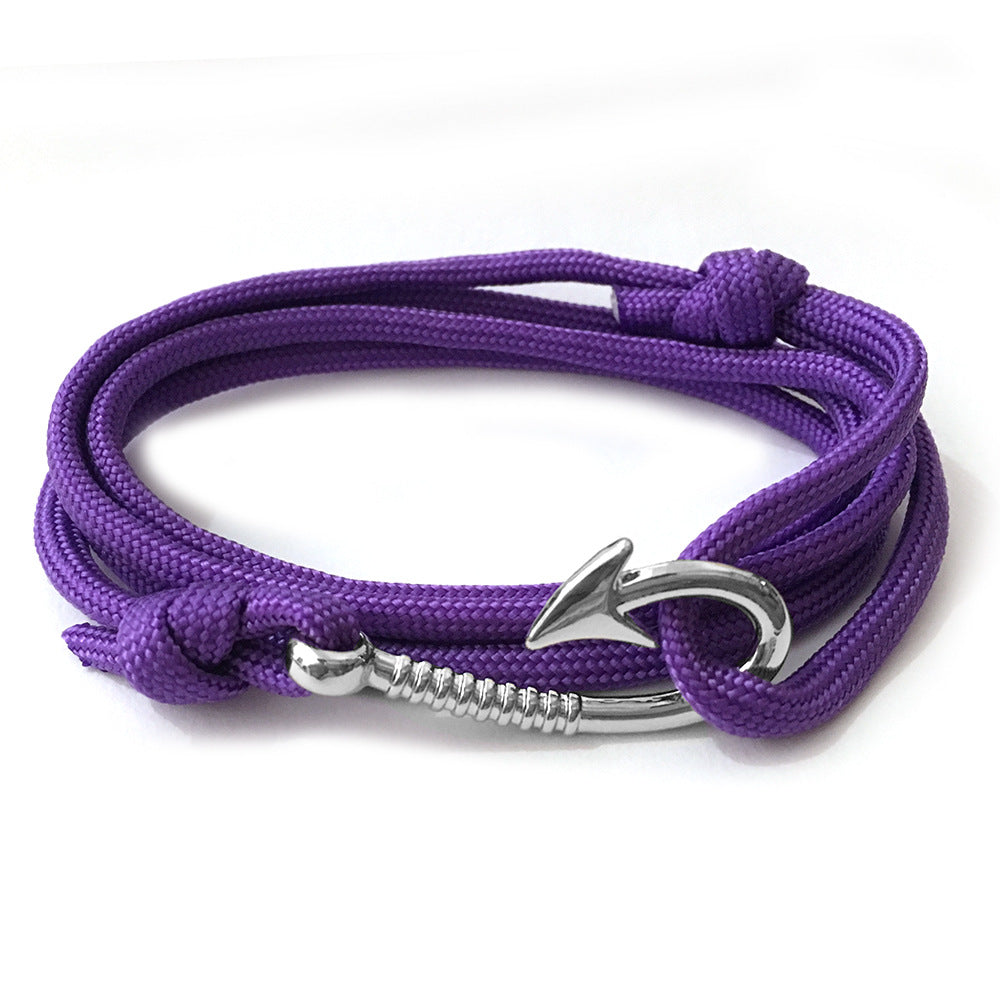 Anchor Style Core Nylon Parachute Cord Handmade Bracelets