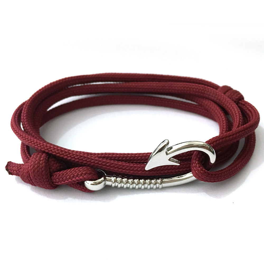 Anchor Style Core Nylon Parachute Cord Handmade Bracelets