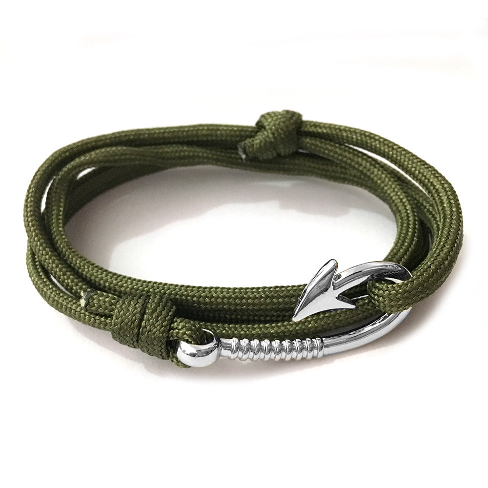 Anchor Style Core Nylon Parachute Cord Handmade Bracelets