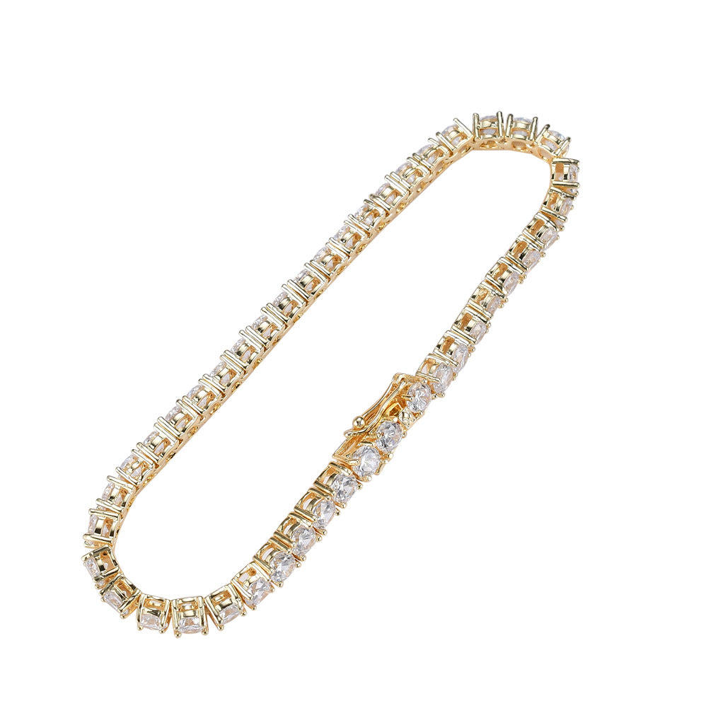 Micro Inlaid Zircon Single Row Hip Bracelets