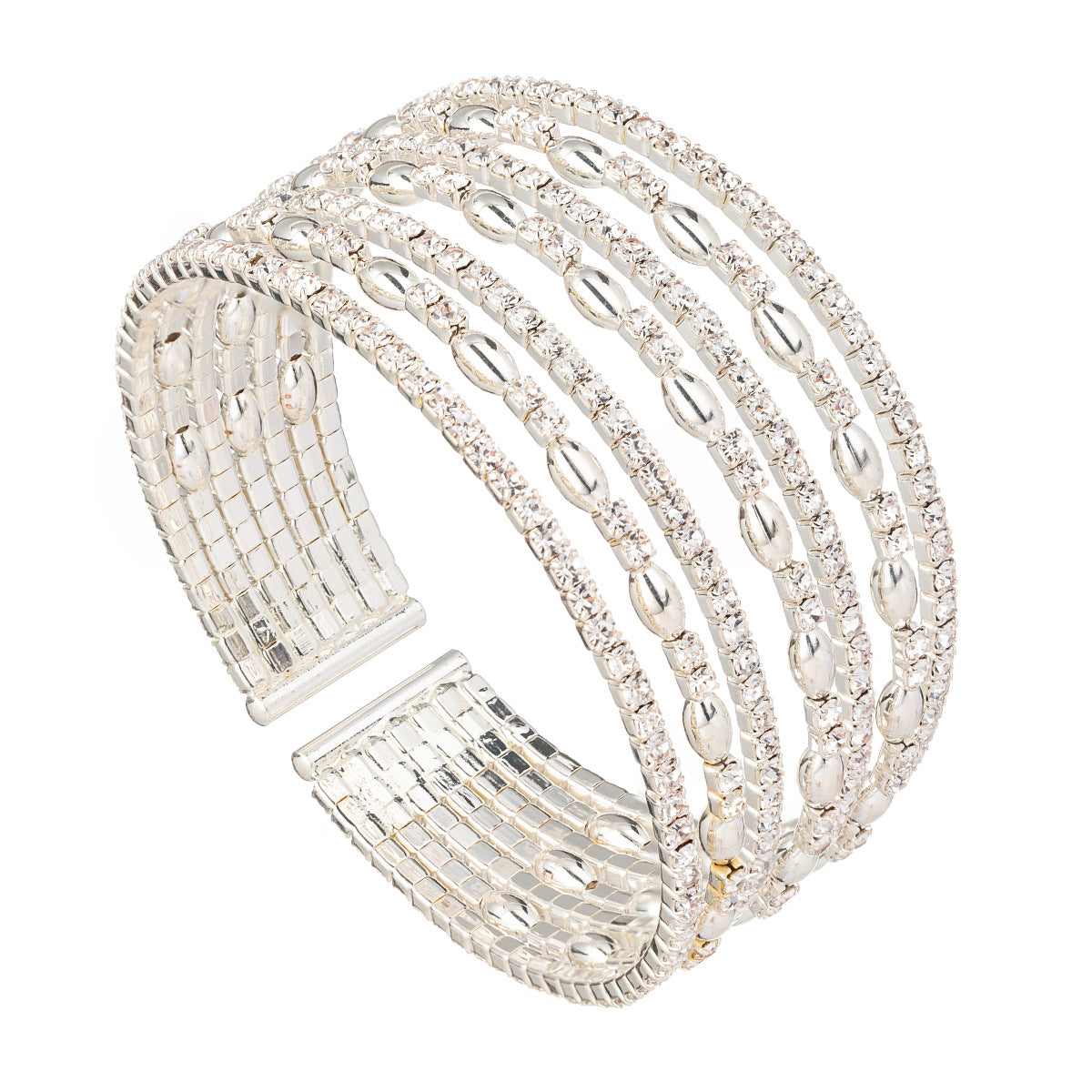 Women's Full Diamond Fashion Handmade Wide For Bracelet