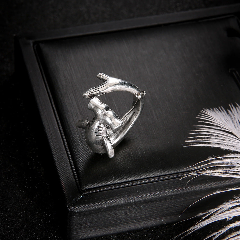 White Shark Sphyrnidae Open Alloy Suit Ring