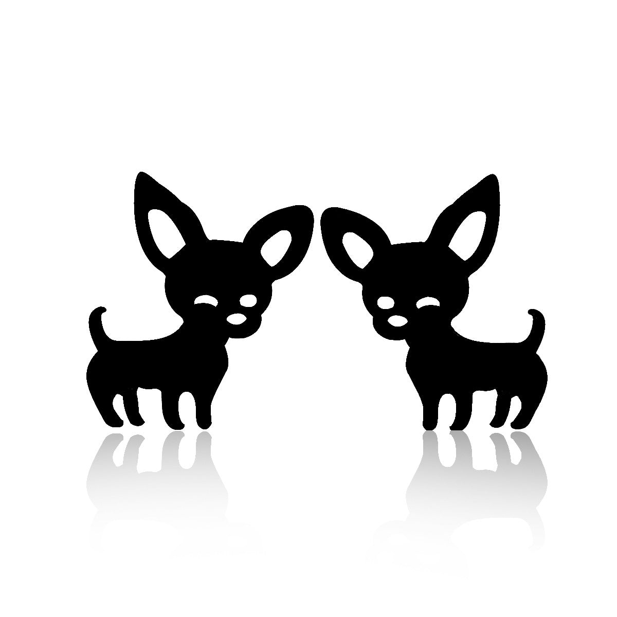 Chihuahua Puppy Cute Stainless Steel Small Earrings