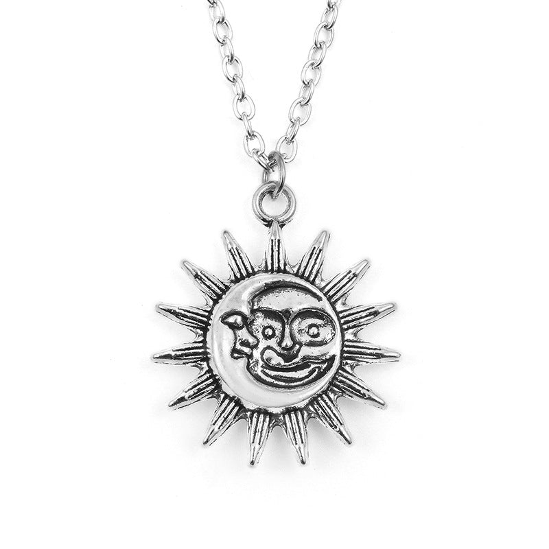 Trendy Golden Sun Pendant Personalized Creative Necklaces