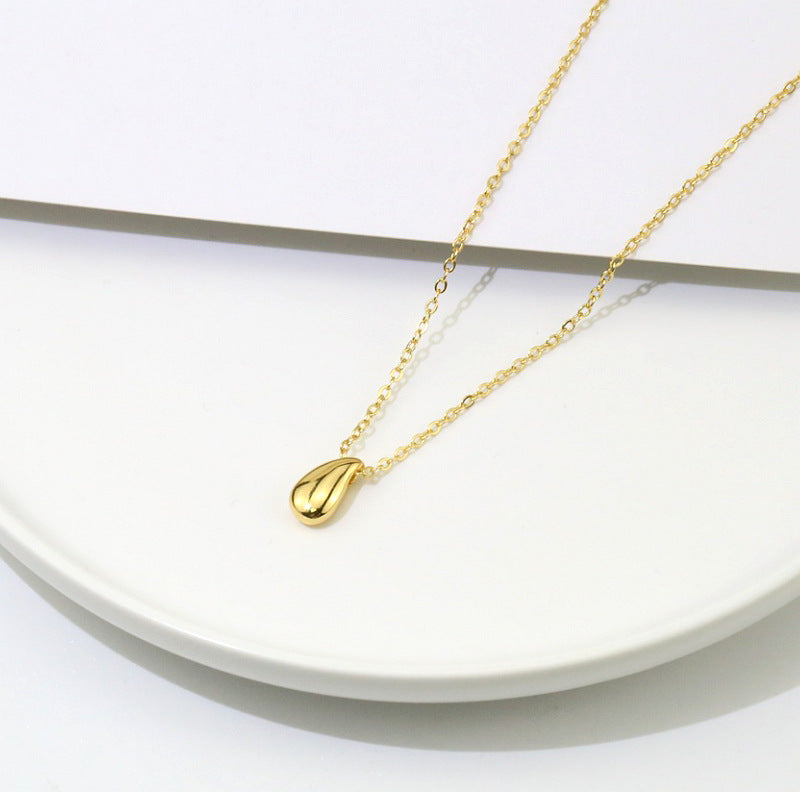 Hot Korean Simple Graceful Style Water Drop Clavicle Necklaces