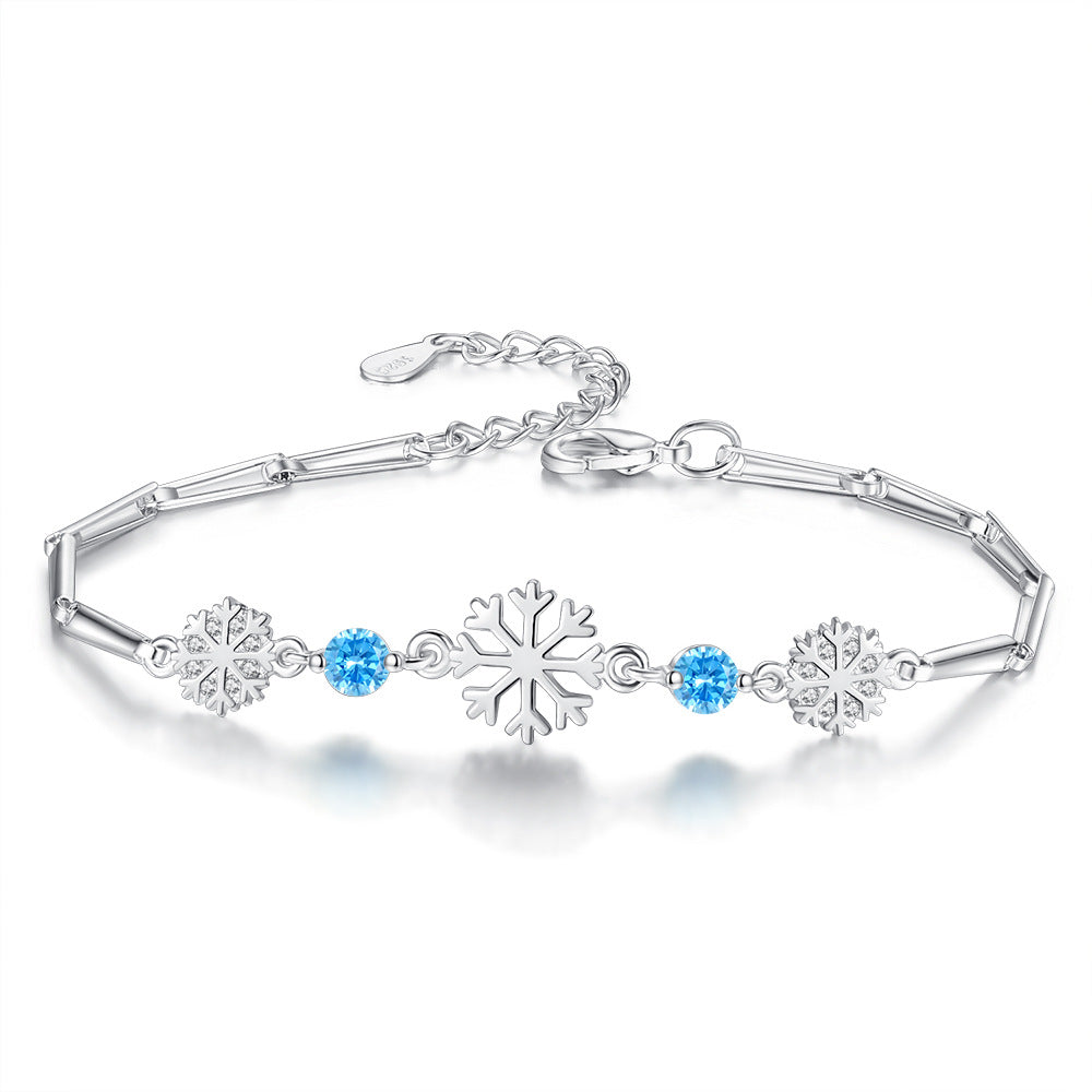 Fashion Ice Flower Snowflake Female Hipster Country Bracelets