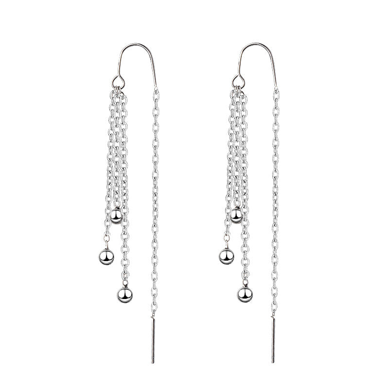 Women's Gu Niche Long Ear Chain Simple Artistic Earrings