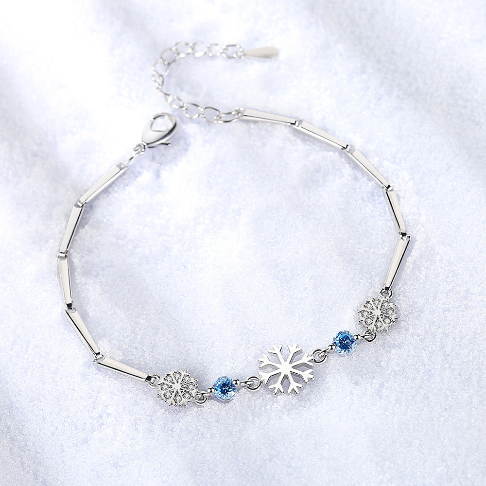 Fashion Ice Flower Snowflake Female Hipster Country Bracelets