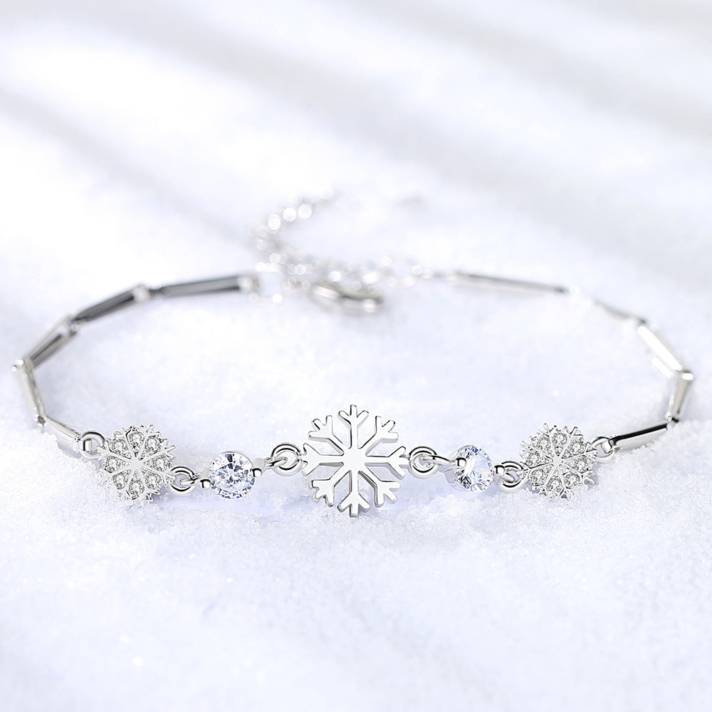 Fashion Ice Flower Snowflake Female Hipster Country Bracelets