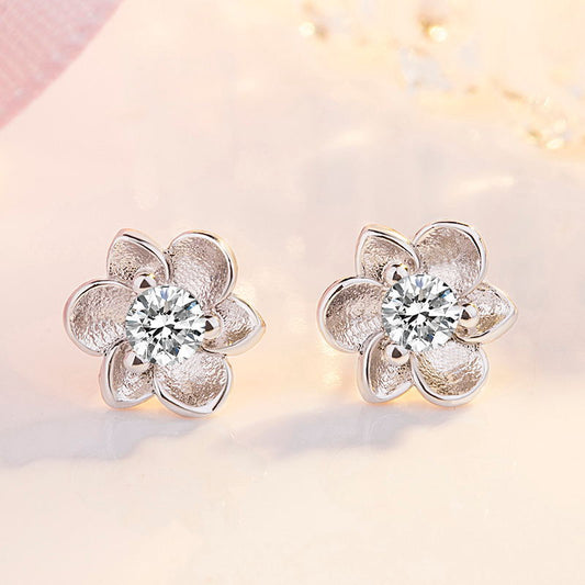 Boucles d'oreilles ornementales exquises de Style coréen petite marguerite pour femmes