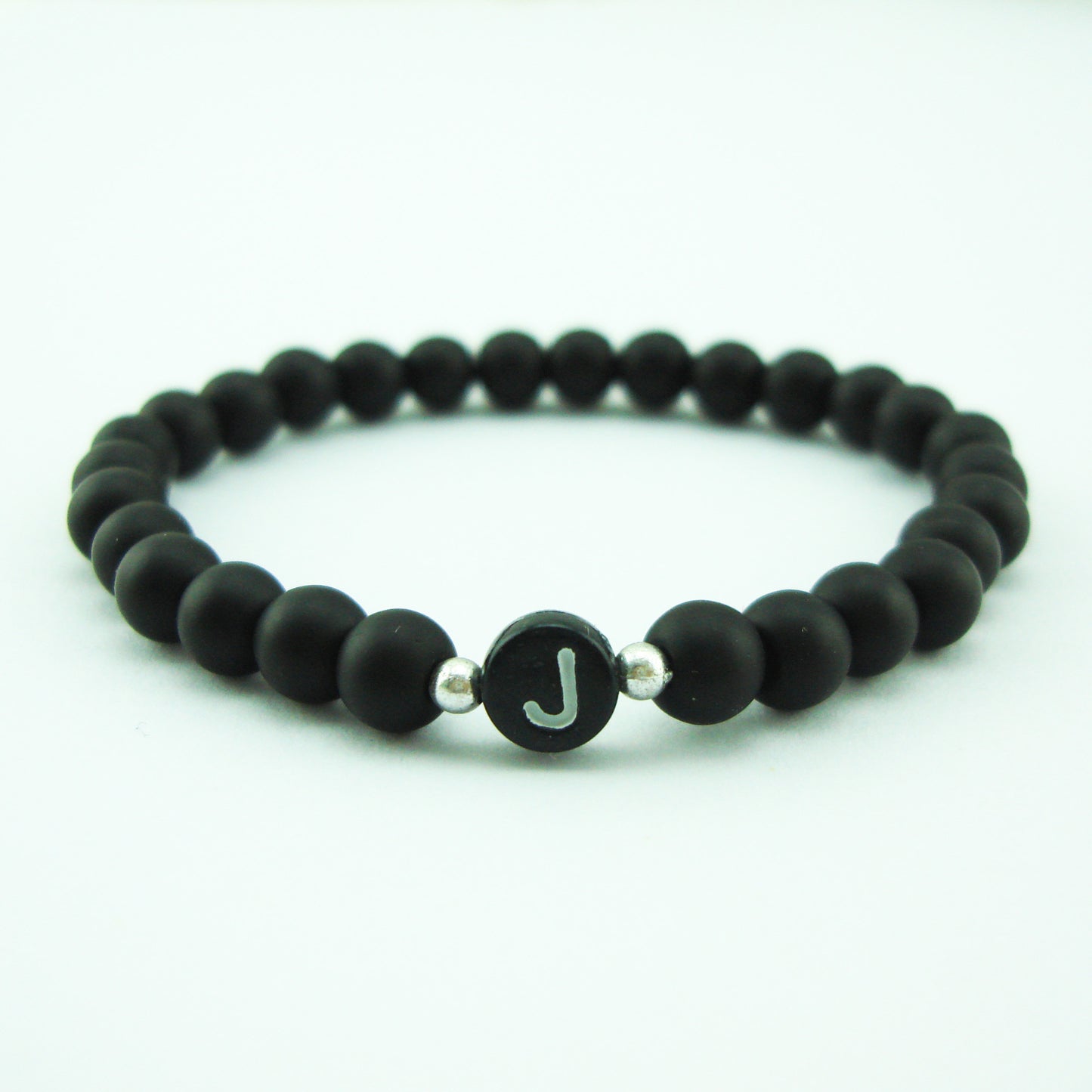 Style Free Match Letter Frosted Imitation Black Bracelets