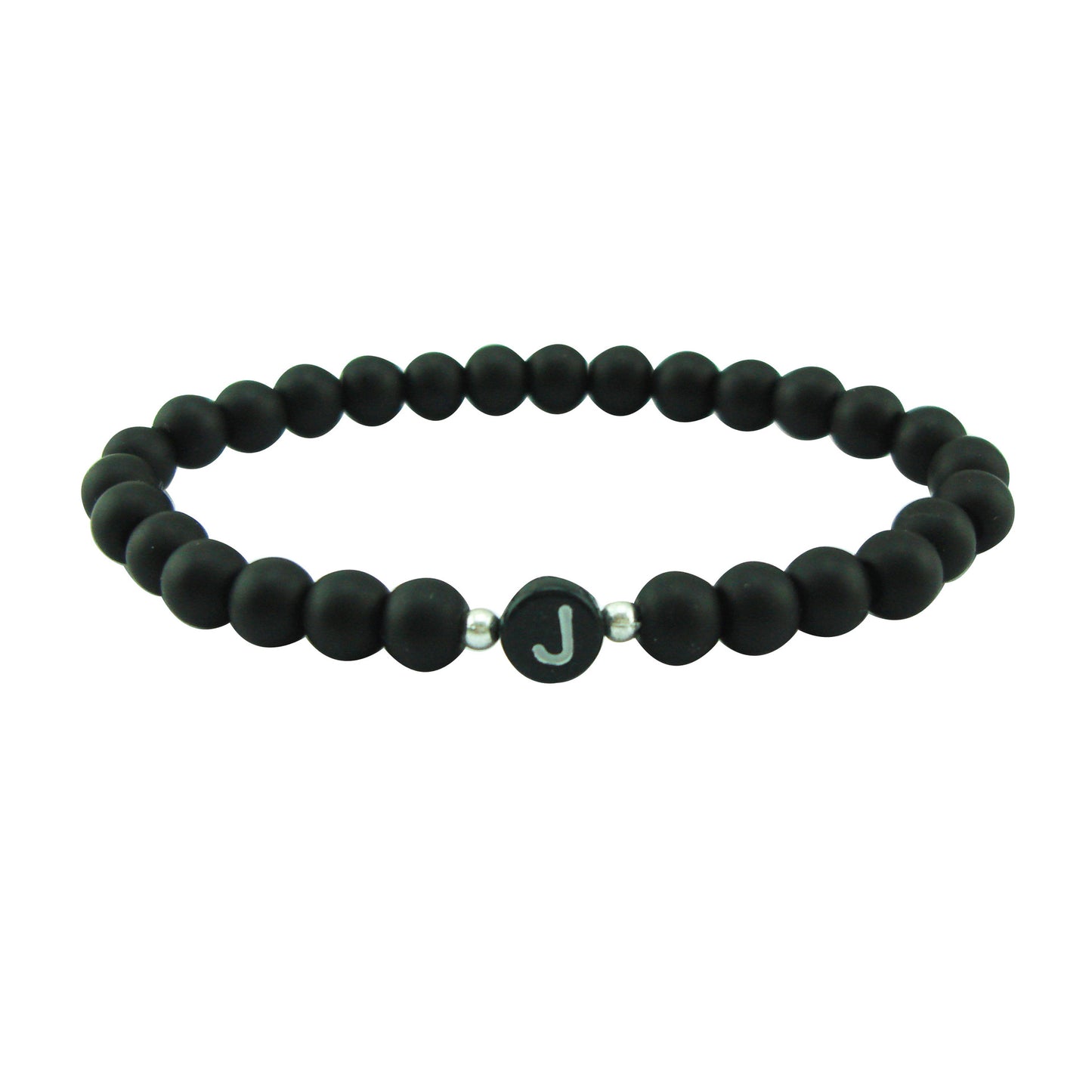 Style Free Match Letter Frosted Imitation Black Bracelets