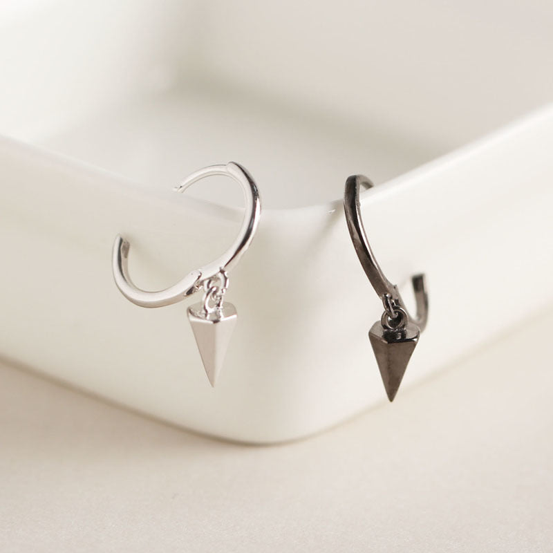 Minimalistische geometrische Ohrringe mit Ohrclips aus Sterlingsilber für Damen