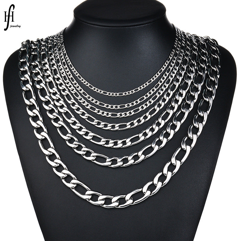 Ornament Stainless Steel Punk Fashion Thickness Necklaces