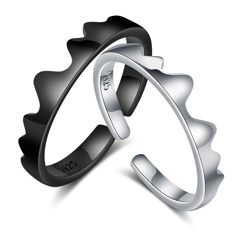 Women's & Men's & Couple And Open Wave Curve Rings