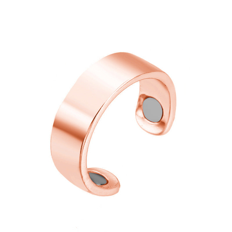 Magnetic Health Care Rose Gold Creative Rings