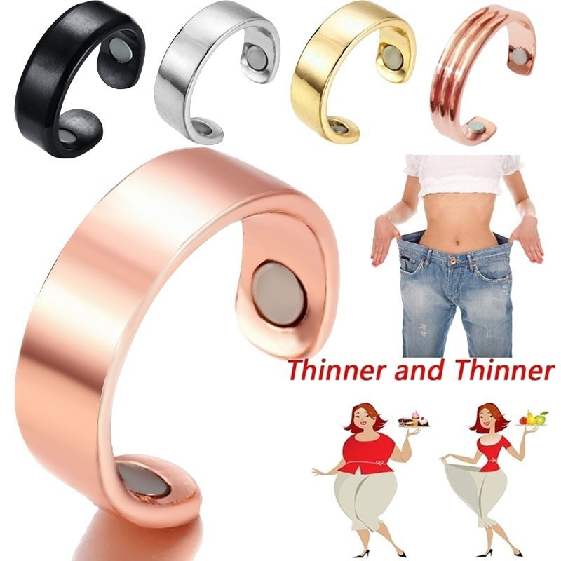 Magnetic Health Care Rose Gold Creative Rings