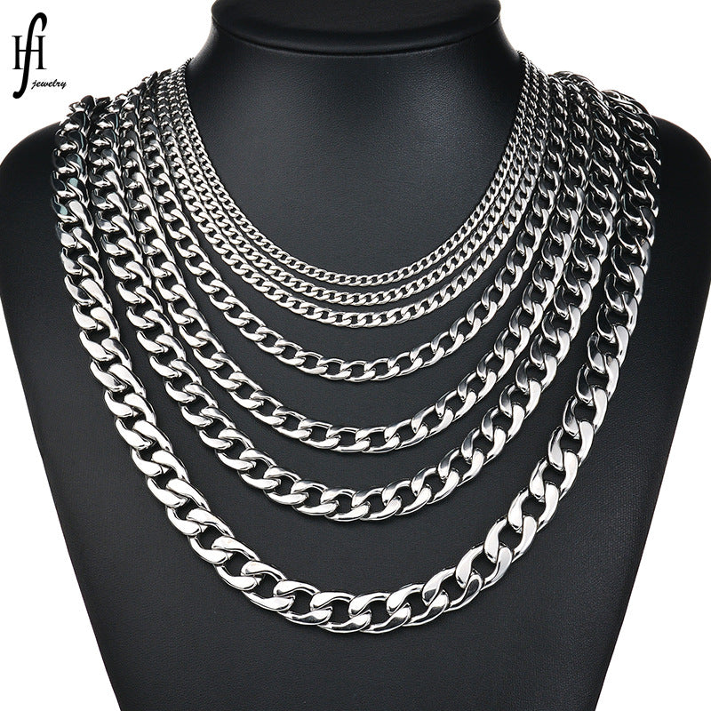 Women's & Men's & Stainless Steel Chain Mixed Batch Necklaces