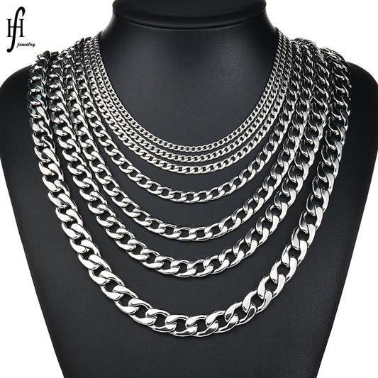 Women's & Men's & Stainless Steel Chain Mixed Batch Necklaces