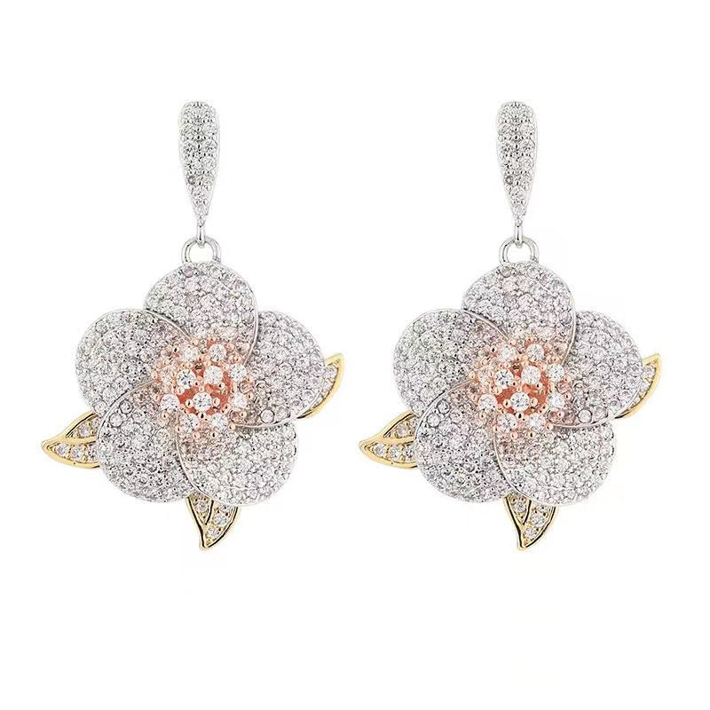 Women's Fashion Luxury Group Diamond Engagement Three-piece Necklaces
