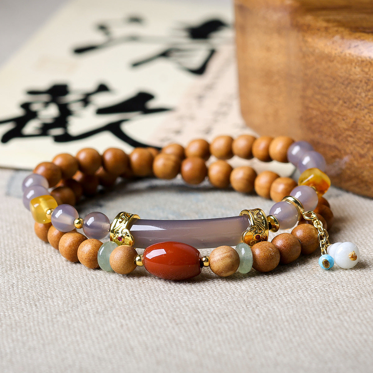 Broadcast Sandal Ebony Lotus Crafts Beading Bracelets