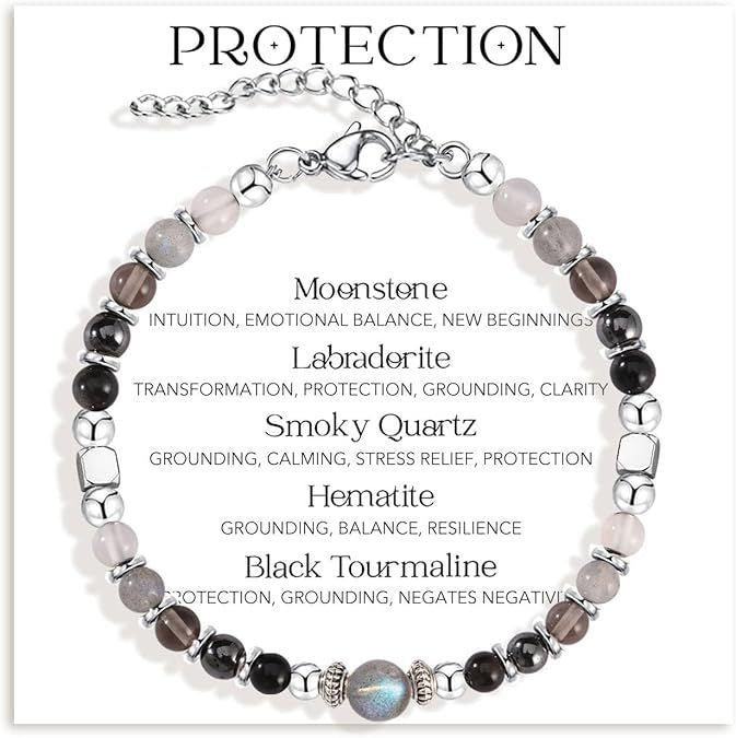 Natural Stone Adjustable Beaded Fashionable Maternity Moonstone Bracelet
