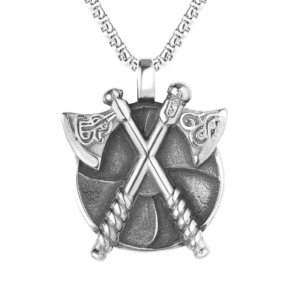 Men's Punk Titanium Steel Skull Personality Retro Domineering Necklace