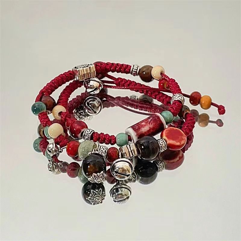 Women's Woven Beads Exotic Ethnic Retro Elastic String Bracelets