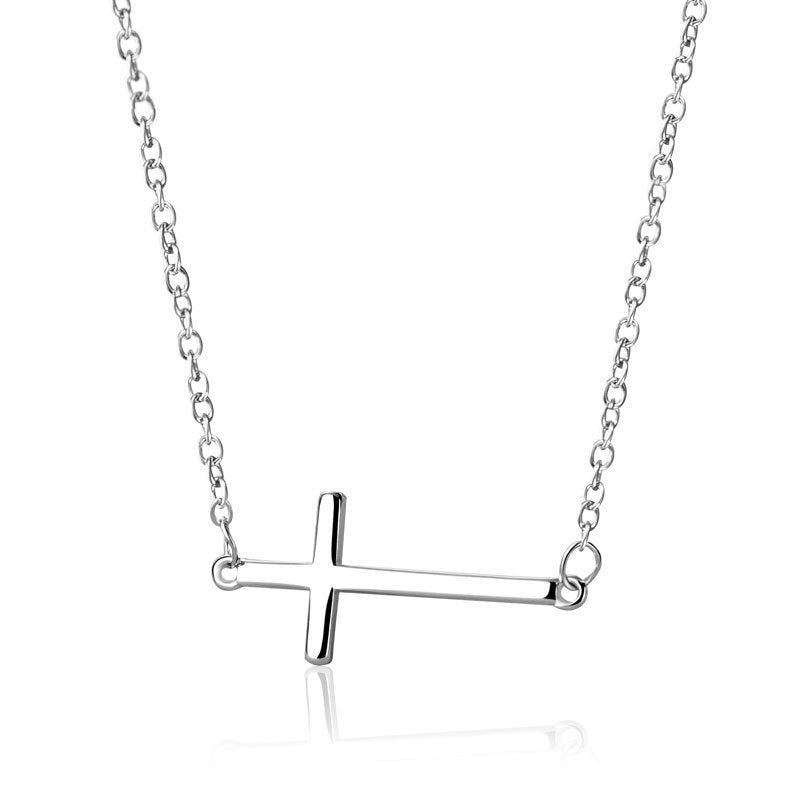 Women's Simple Light Cross Style Korean Elegant Mini Clavicle Chain Fashion Necklace