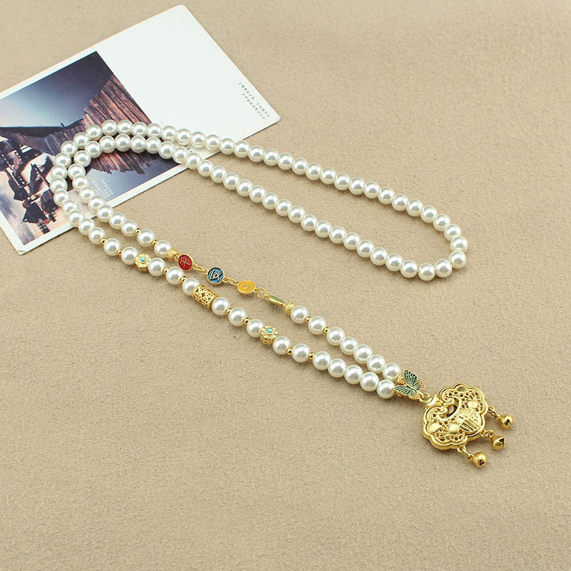 Ping An Imitation Pearl Female Han Costume Temperament Wild National Pendants