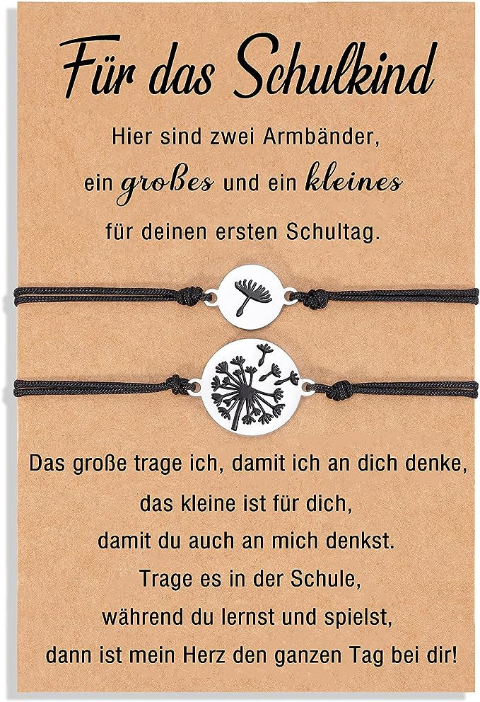 Wax Line geflochtene Löwenzahn-Armbänder aus Edelstahl