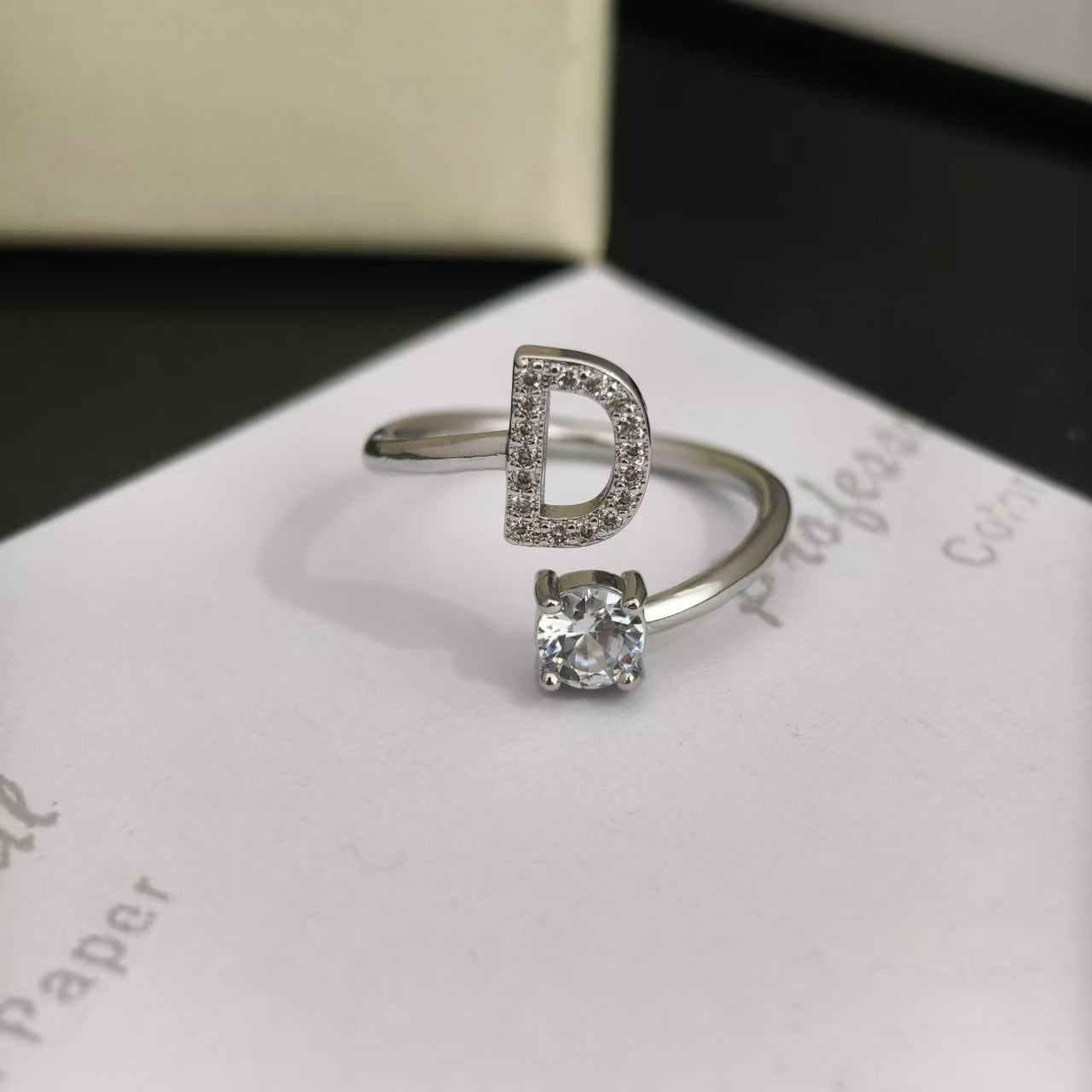 Open Female Your Name My Last English Personality Ring