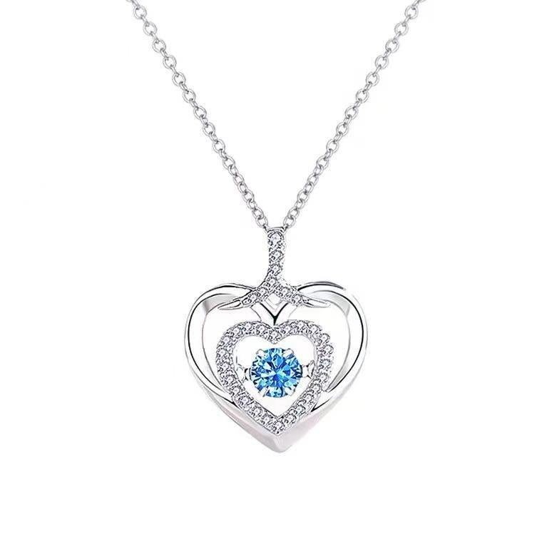 Female Niche Pulsatile Heart Pendant Valentine's Necklaces