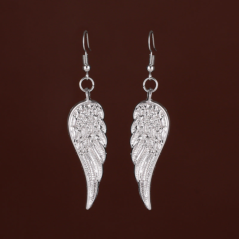 Trendy Vintage Angel Wings Feather Gift Earrings