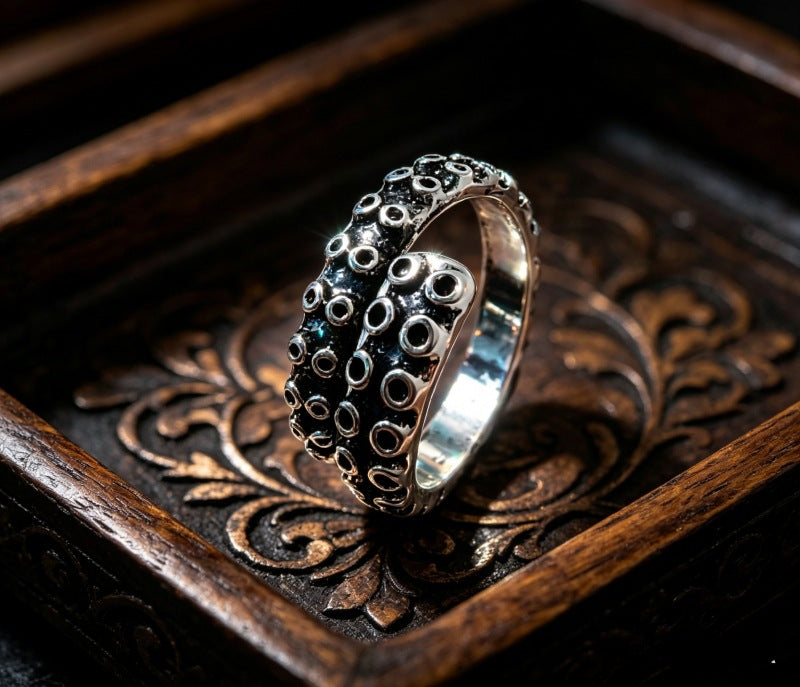 Men's Domineering Fashion Retro Devil's Eye Punk Single Ring