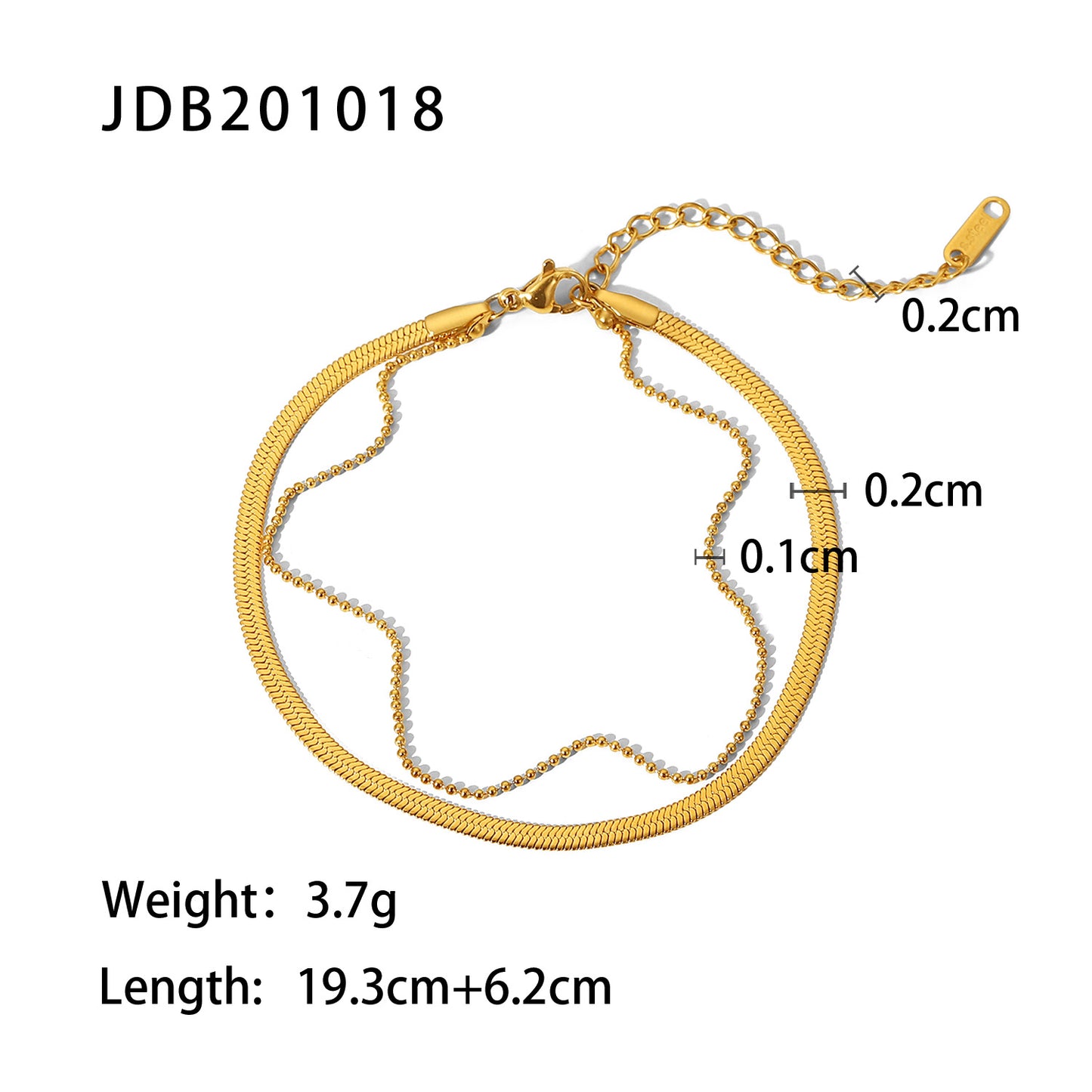 Women's Style Retro Gold Cross Fine Anklet Bracelets