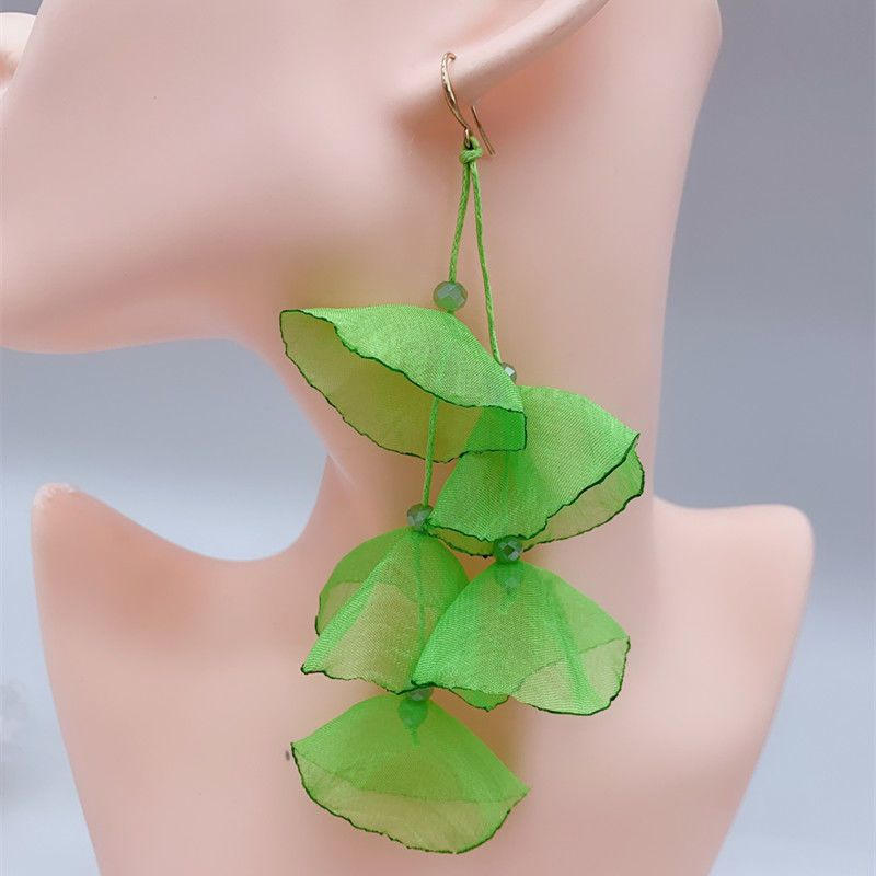 Petal Long Elegant Han Style Fashion Earrings