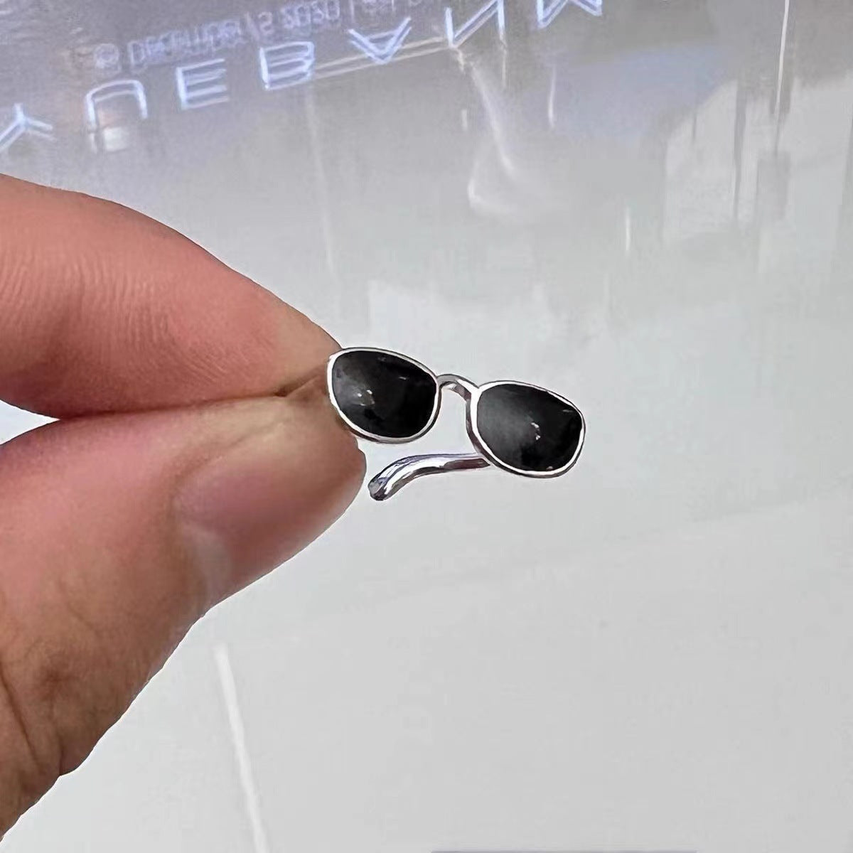 Hot Couple Eye Sun Glasses Female Design Fashion Open Ring