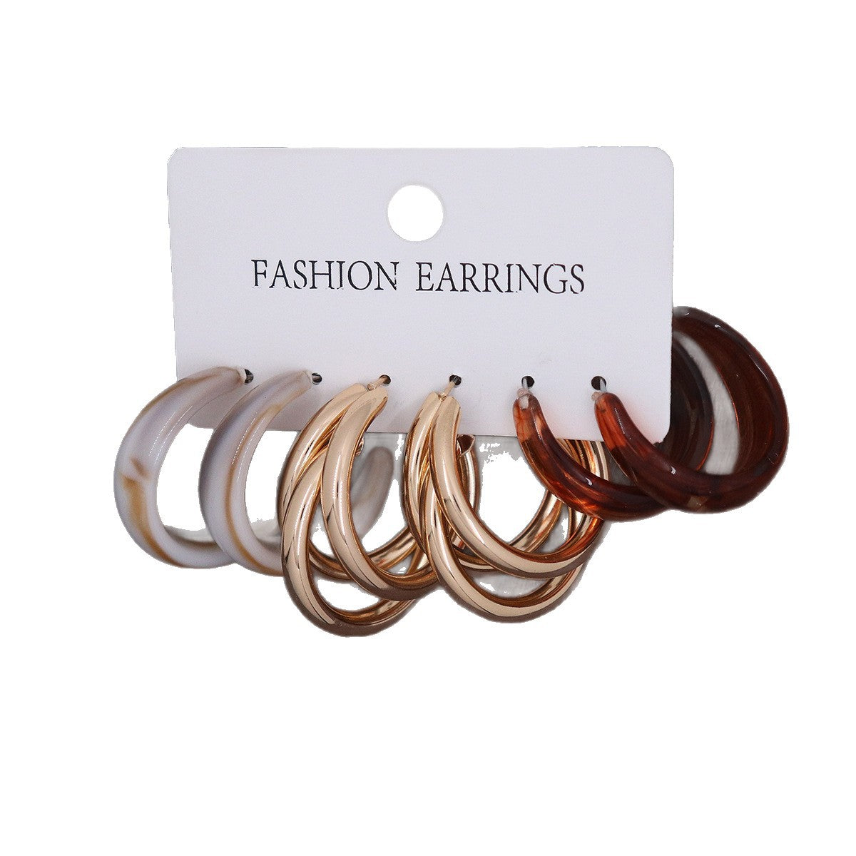 Women's Vintage Orange Fruit Green Resin Exaggerated Rings