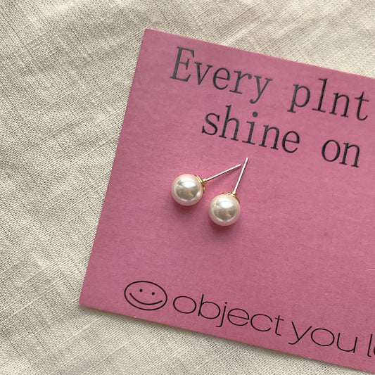 Classic Style Retro High-grade Strong Light Pearl Ear Stud Earrings