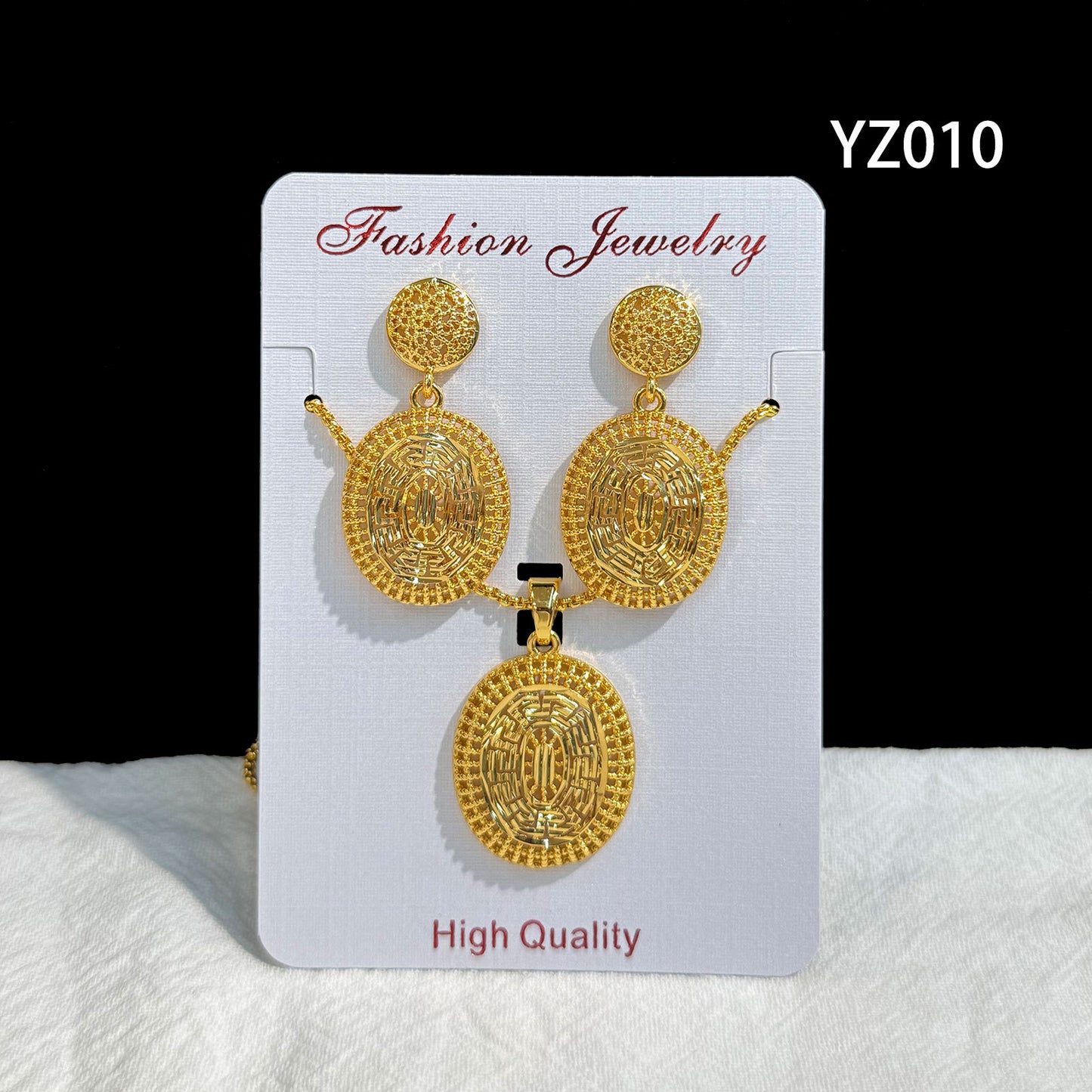 Love Heart Flowers Ear Medium Suit Pendants