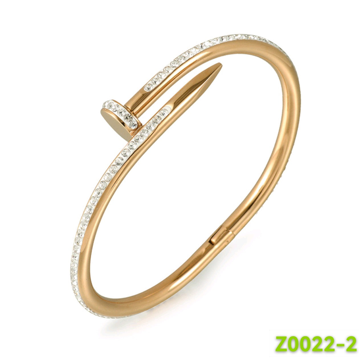 Women's Steel Not Easy To Fade Diamond Nail Bracelet