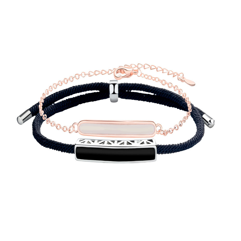 Women's & Men's & Single-minded Couple And One Pair Get Valentine's Bracelets