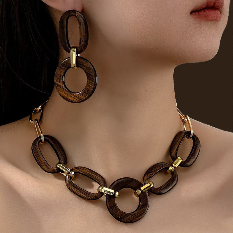 Trendy Pretty Stylish Elegant Retro Suit Jewelry Set