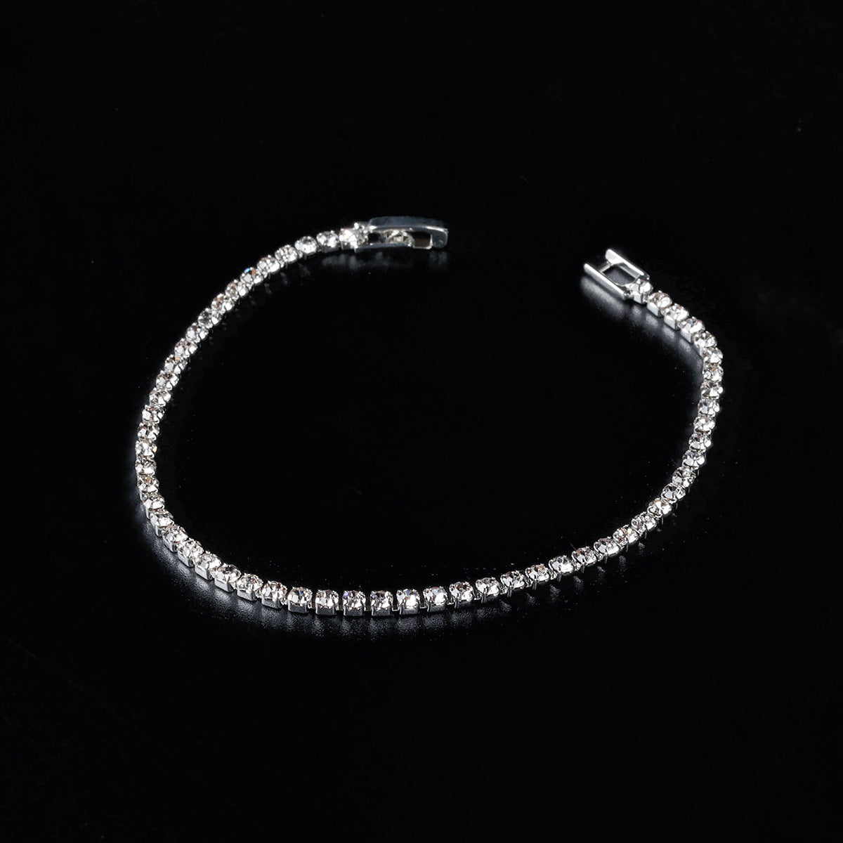 Ornement élégant strass brillant plein de diamants bracelets