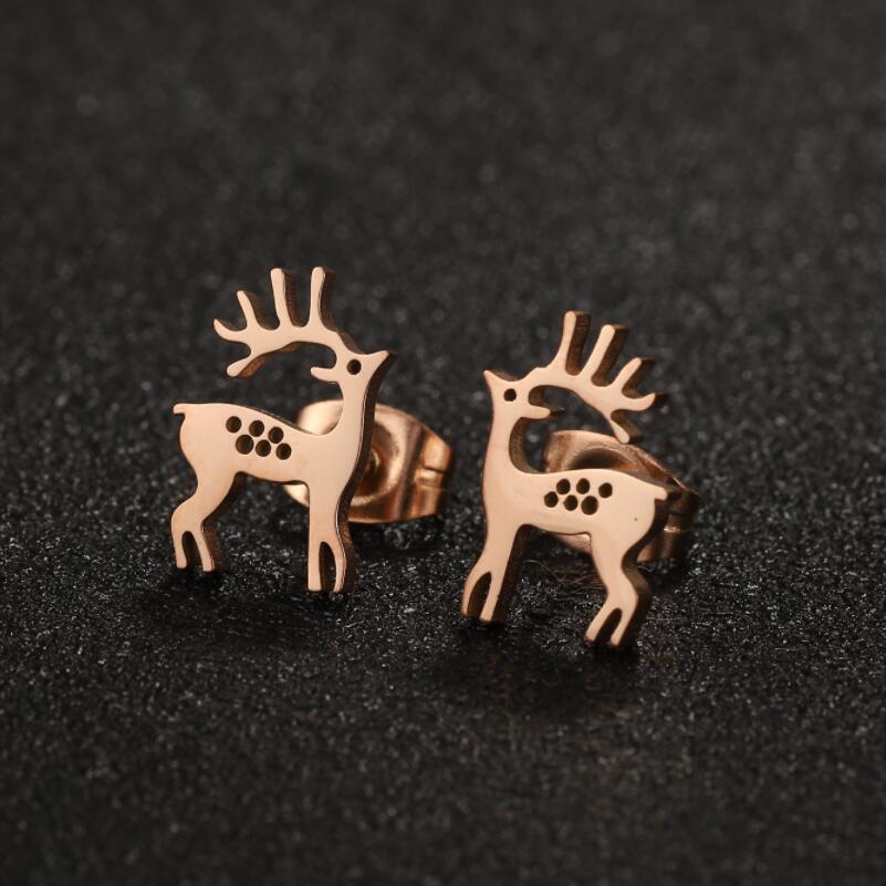 Boucles d'oreilles Antlers version fraîche simple et compacte